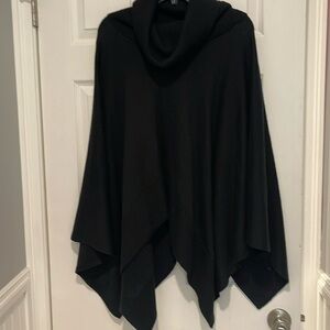 Black Sweater Poncho